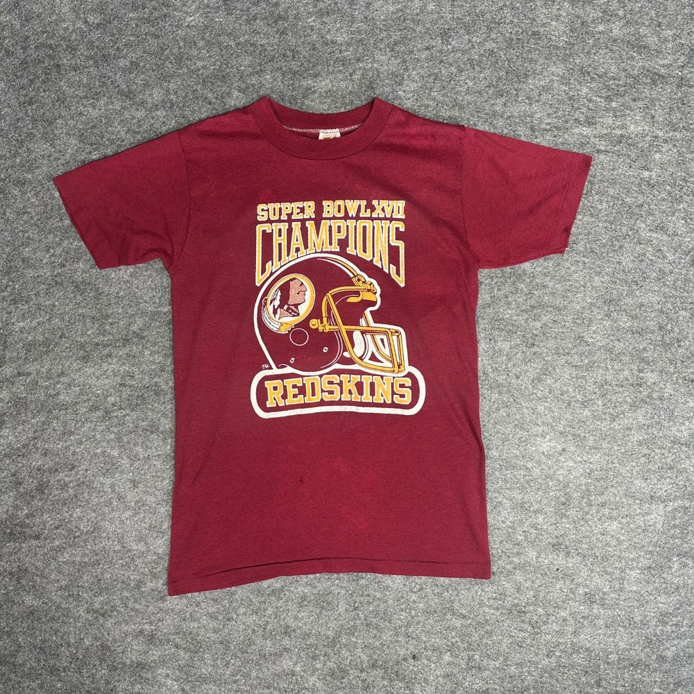 Washington Redskins Vintage Single Stitch 1983 Super Bowl T Shirt‎ Men's Small